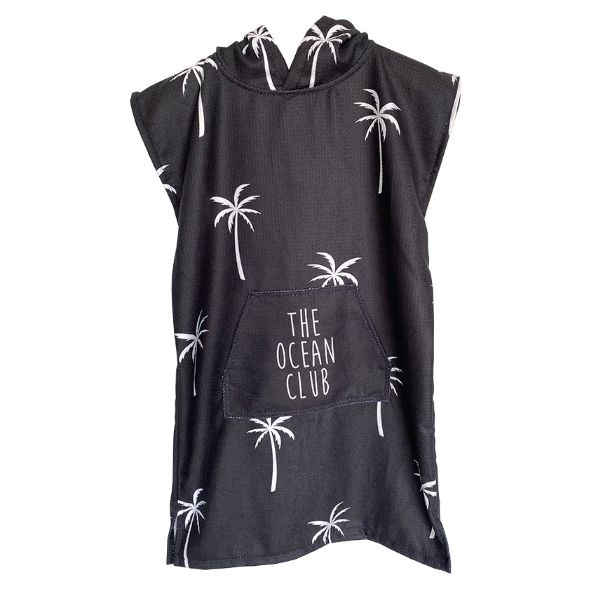 Palm Print - Sand Free Hoodie Towel