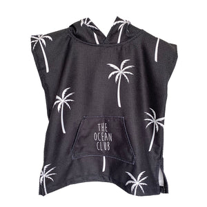 Palm Print - Sand Free Hoodie Towel